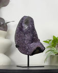 Natural Amethyst Stone Specimen on Stand - MWS3350