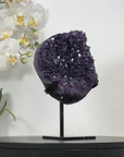 Premium Uruguayan Amethyst Stone on Stand - MWS3026