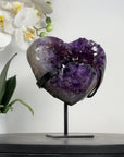 Uruguayan Amethyst Crystal Heart - HST0317