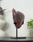 Natural Fire Quartz Cluster on Stand - MWS3369
