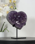 Uruguayan Amethyst Stone Heart Crystal - HST0352