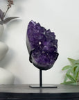 Natural Top Grade Amethyst Cluster on Stand - MWS3267