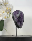 Natural Amethyst Geode with Calcite Formation - MWS2973