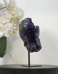 Uruguayan Amethyst Geode with Beautiful Blue Agate Shell - MWS2974