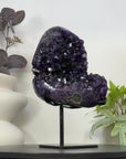 Top Quality Uruguayan Amethyst Specimen on Metal Stand - MWS3064