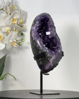 Amethyst Geode Mineral Specimen with Deep Purple Crystals for Home Decor - MWS2648