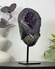 Natural Agate & Amethyst Geode on Metal Stand - MWS3131