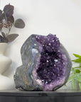Natural Amethyst GEode with Calcite Crystal Inclusion - CBP1426
