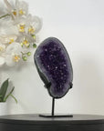 Natural Uruguayan Amethyst Geode with Green Jasper Shell - MWS3030