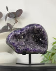 Large Natural Amethyst Geode on Stand for home Decor - MWS3279