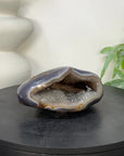 Blue Agate & Quartz Druzy Stone Geode - STGE0075