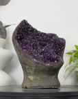 Natural Blue Agate & Amethyst Crystal for Home Decor - CBP1395