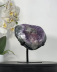 Amethyst Geode With Calcite Crystal Specimen - MWS2731