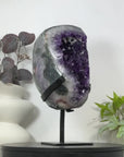 Uruguayan Amethyst Geode on Metal Stand - MWS3084