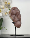 Natural Rainbow Quartz Cluster on Metal Stand - MWS2852