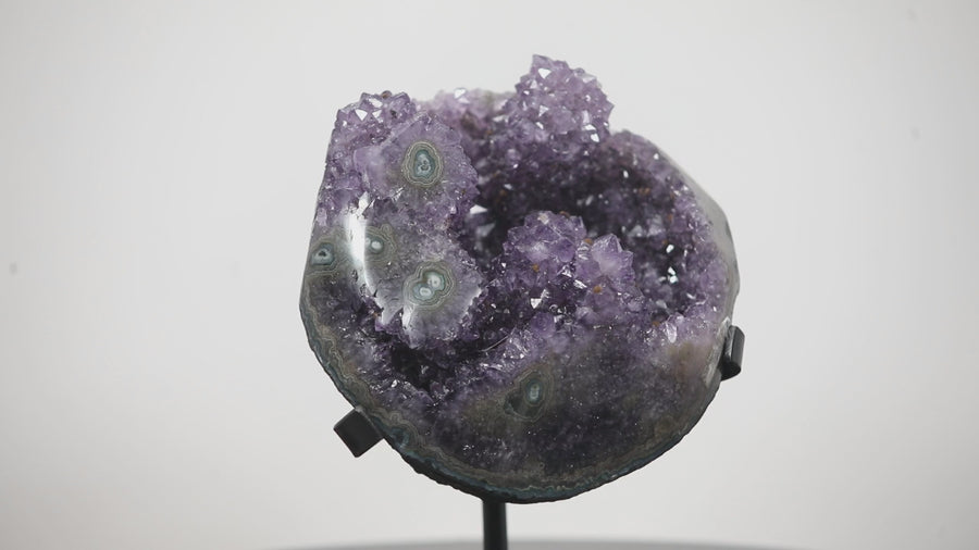 Natural Amethyst Geode with with Stalactite Formations - MWS0093