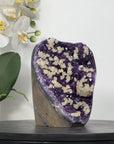 A Grade Uruguayan Amethyst Stone with Calcite inclusions - CBP1285