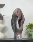 Uruguayan Blue Agate & Green Quartz Statement Piece for Home Decor - CBP1400