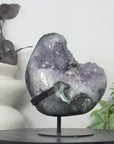 Natural Uruguayan Quartz Specimen on Stand - MWS3300