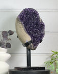 Huge XL Natural Amethyst Geode on Metal Stand - MWS3145