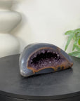 Amethyst & Blue Agate Stone Geode - STGE0076