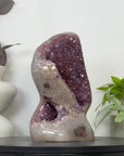 Unique Art Agate & Quartz Geode for Home Decor - Urguayan Statement Piece - CBP1398
