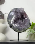 Large Amethyst Geode with Stunning Green Jasper Shell - MWS3343