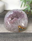 Natural Pink Amethyst Geode with Selfstanding Cut Base - STGE0051
