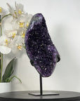 Large Uruguayan Amethyst Crystal on Metal Stand - MWS2595