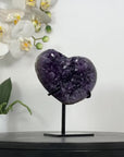 Uruguayan Amethyst Stone Heart Carving - HST0323