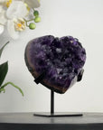 Top Grade Deep Purple Amethyst Heart - HST0308