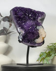 Top Grade Natural Amethyst Specimen with Stalactites & Calcite Crystal - MWS3128