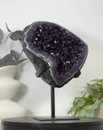 Outstanding Deep Purple Amethyst Geode with Green Jasper Banding - MWS3126