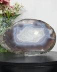 Natural Agate & Quartz Stone Slice for Home Decor - SLC0016