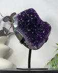 Natural Uruguayan Amethyst Cluster with Green Jasper Shell - MWS3195