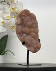 Natural Peach Tone Quartz Druzy Crystal Specimen for Home Decor - MWS2870