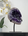 Natural Amethyst Geode with Large & Shinny Crystals - MWS2154