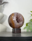 Amethyst & Agate Sphere Geode with Crystal Cavity - SPH0204
