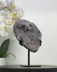 Sugar Quartz Druzy Geode on Stand - MWS2876