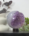 Huge Amethyst & Agate Sphere Geode from Uruguay - SPH0165