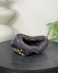Blue Agate & Amethyst Natural Geode - STGE0074