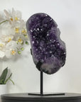 Large Uruguayan Amethyst Stone Cluster on Stand - MWS3033