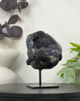 Black Amethyst & Agate Geode on Stand - MWS3284