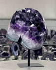 Amethyst Geode Cluster with Large Purple Crystal Points - MWS2698