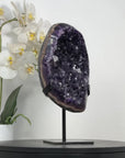 Premium Quality Natural Amethyst Geode with Metal Stand - MWS2784