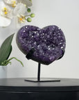 A Grade Natural Amethyst Stone heart - HST0258