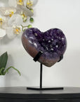 Deep Purple Natural Amethyst Stone Heart - HST0334
