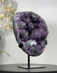 Amethyst Crystal Cluster Geode for Home Decor Display - MWS2644