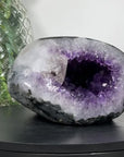 Amethyst & Agate Stone Geode with Calcite Crystal Formation - STGE0007