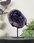 Uruguayan Amethyst Geode on Metal Stand - MWS3253